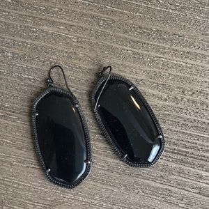 Kendra Scott black stone earrings